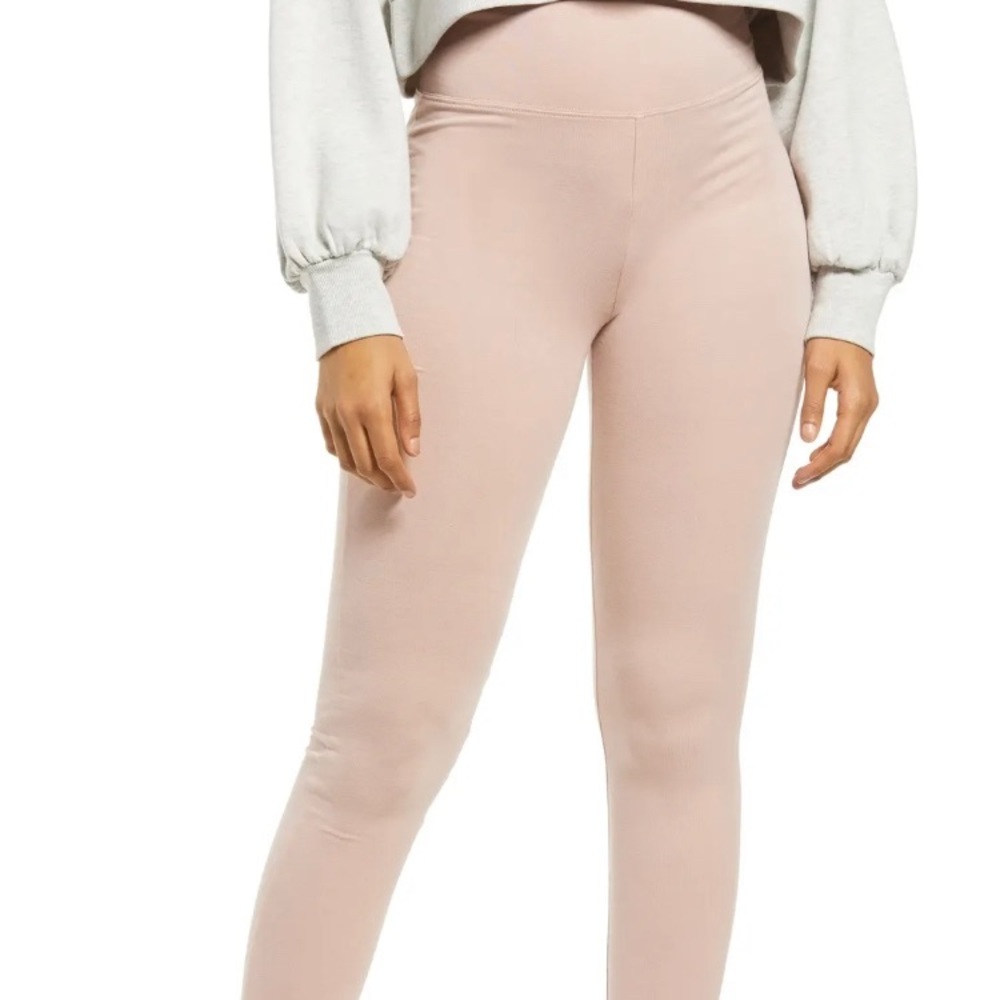 BP. Women's Leggings Pink Size XXS High-Rise Solid Stretch Activewear NWT 5054